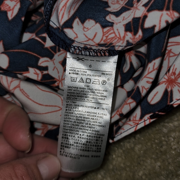 New Banana Republic Factory Floral Skirt Ruffle Accent Size 6 $79 - Picture 7 of 8